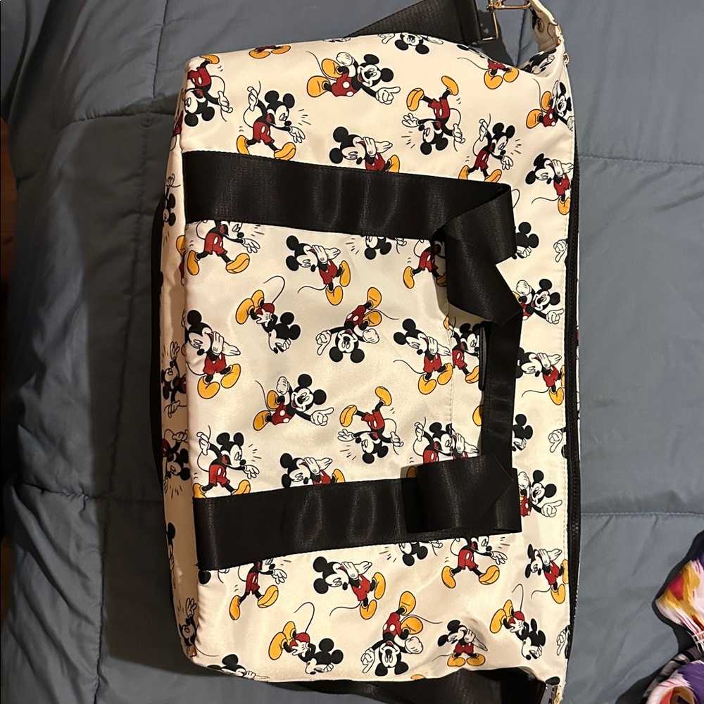 Mickey Mouse Print Duffle Bag